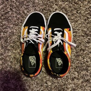 Vans orange camo